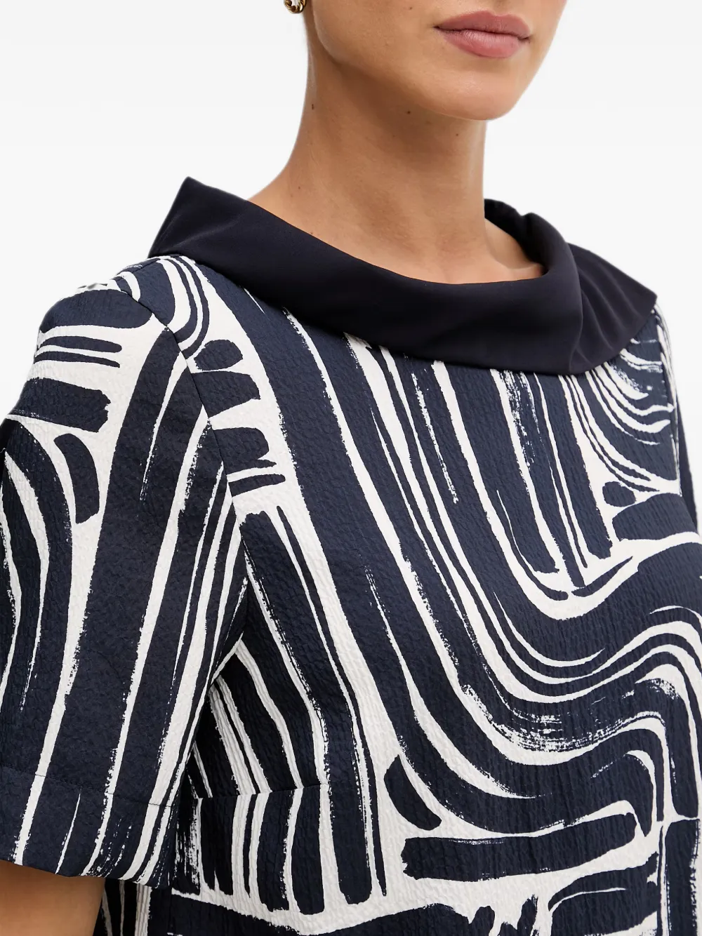 Joseph Ribkoff Top met abstracte print Blauw