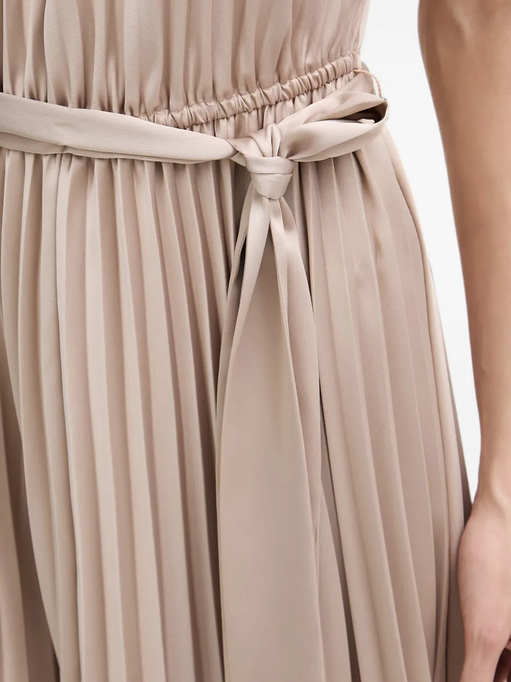 Joseph Ribkoff Geplooide midi-jurk Beige