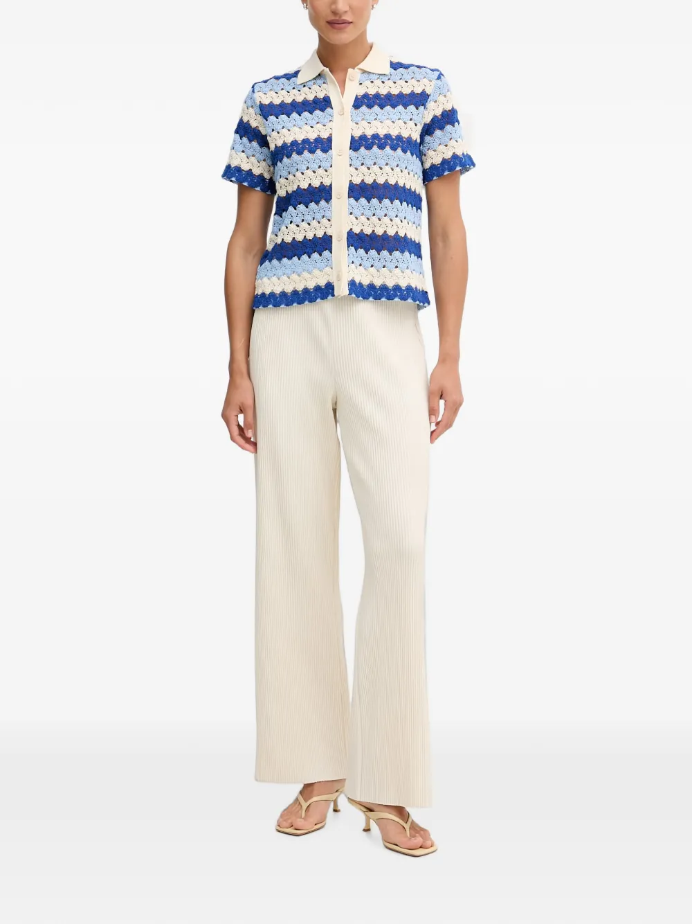 Joseph Ribkoff Broek met wijde pijpen Beige