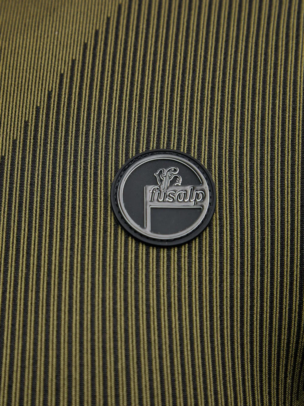 Fusalp Liverona ribgebreid jack met logopatch Groen