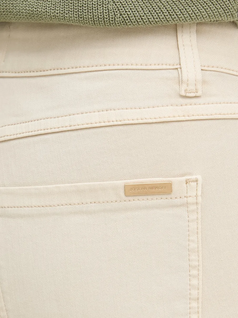Joseph Ribkoff Flared jeans met franje en uitgesneden details Beige