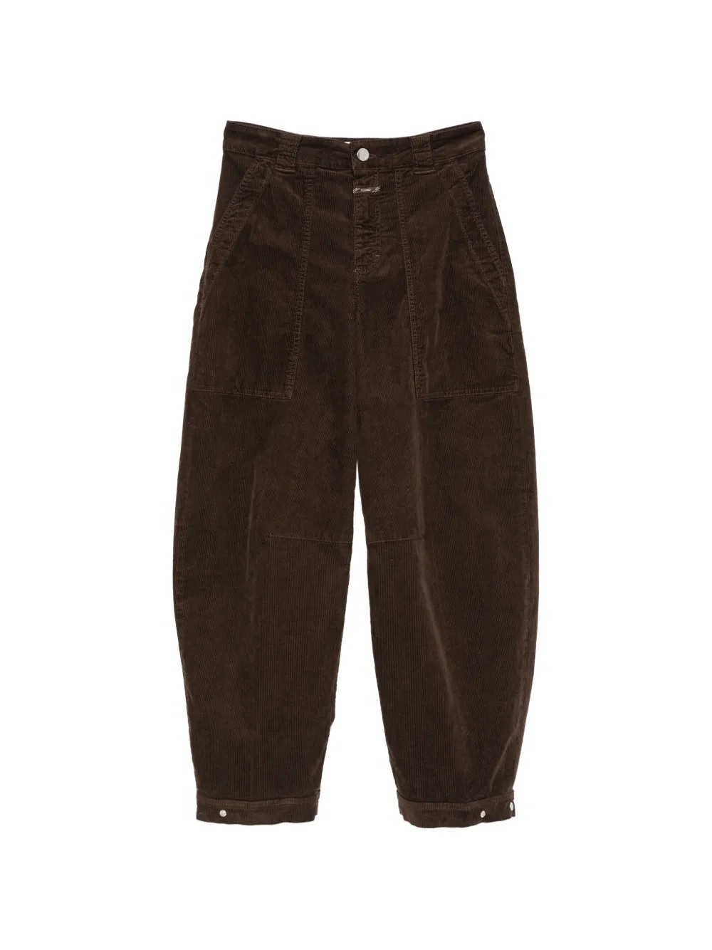 Closed Rhannon corduroy panelled trousers - Marrone