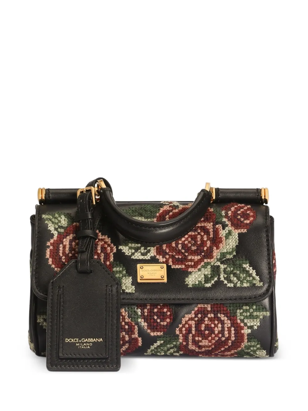 Dolce & Gabbana mini My Sicily floral-print leather handbag · OS