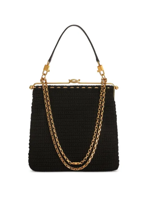 Dolce & Gabbana Dina 钩编针织棉单肩斜挎包