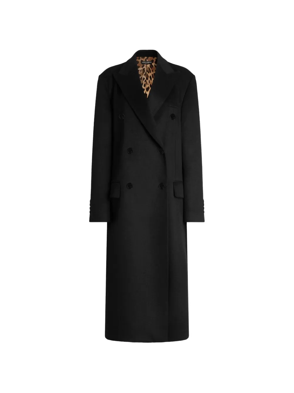 Dolce & Gabbana cashmere double-breasted coat - Black