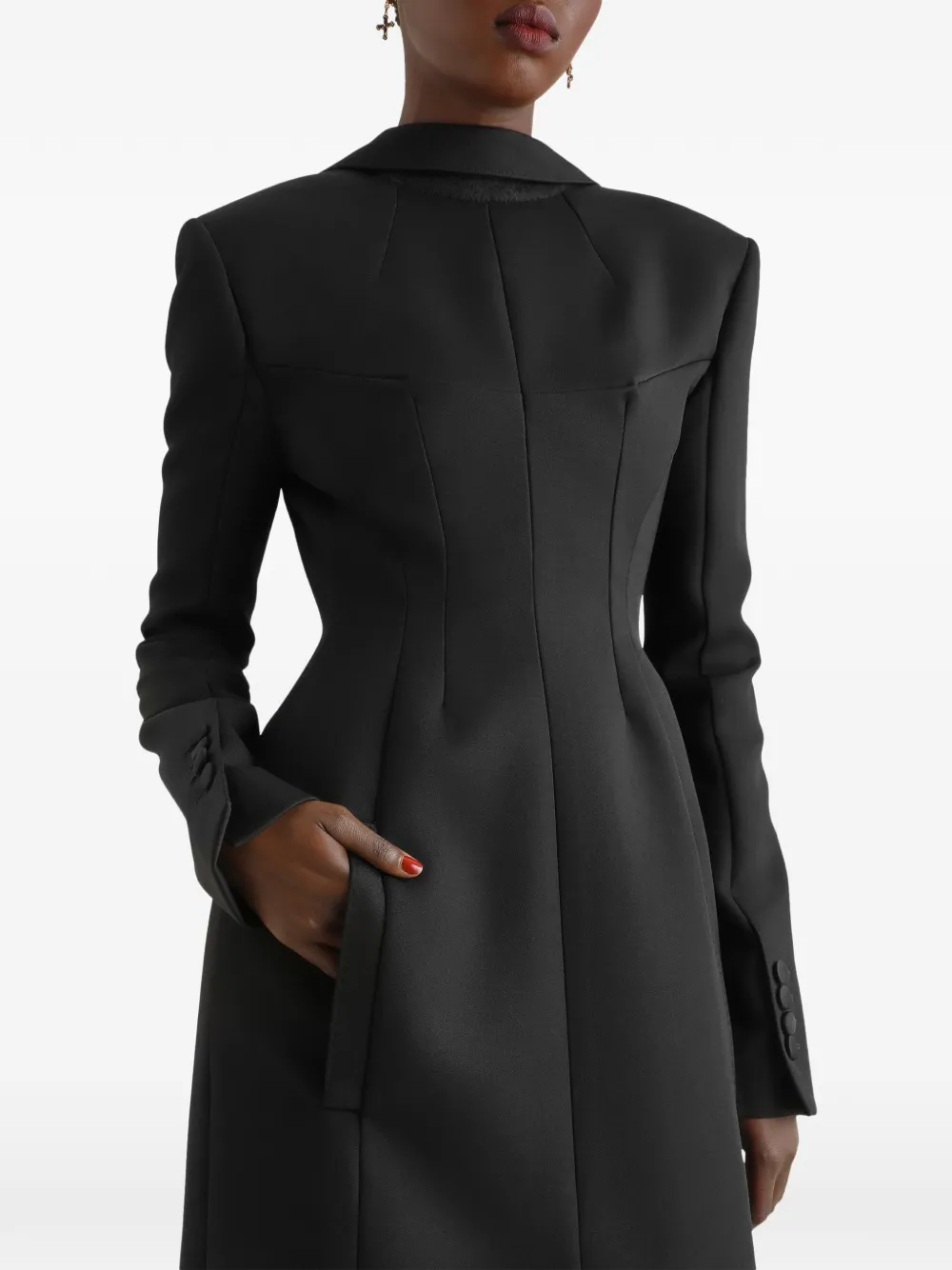 Dolce & Gabbana Wollen jas Zwart