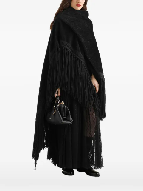 Dolce & Gabbana fringed-edge cape
