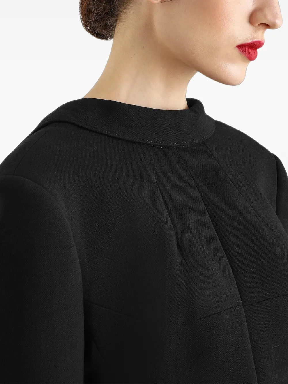 Dolce & Gabbana Wollen crêpe jack Zwart