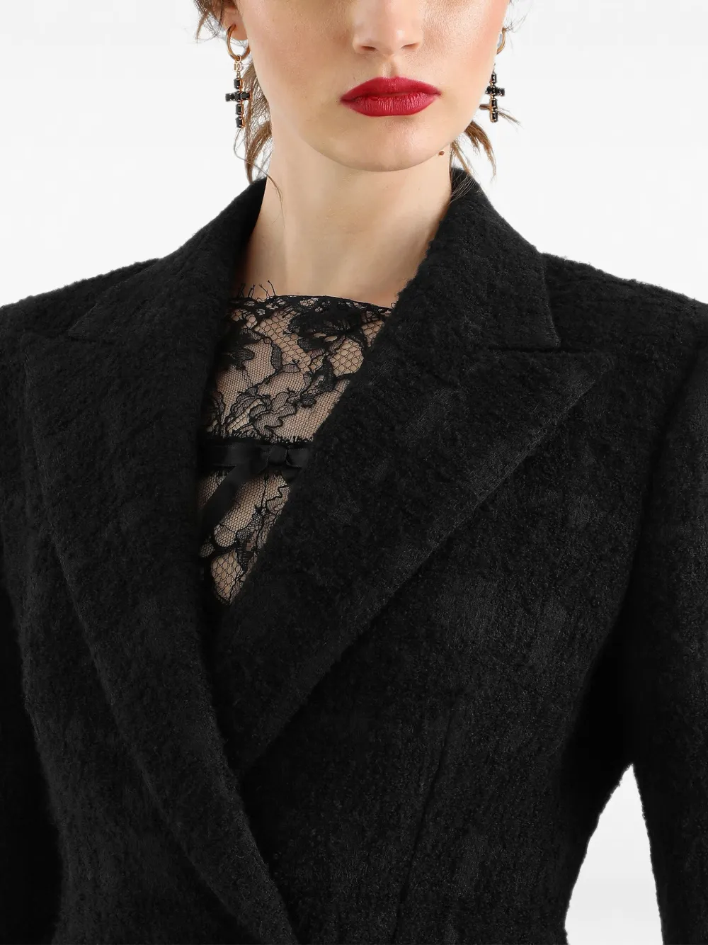 Dolce & Gabbana Blazer met dubbele rij knopen Zwart