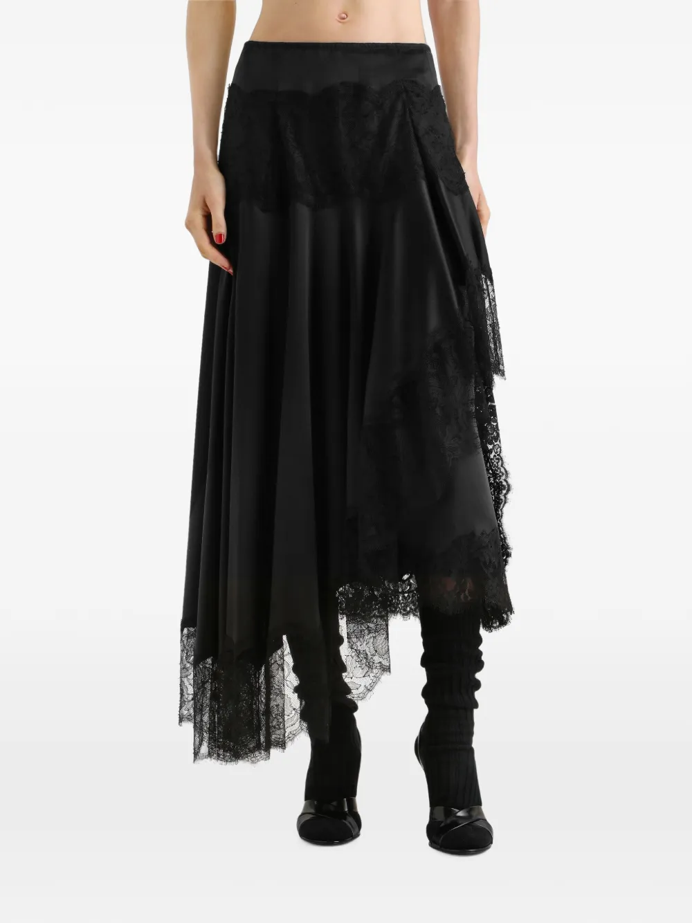 Dolce & Gabbana silk-satin skirt