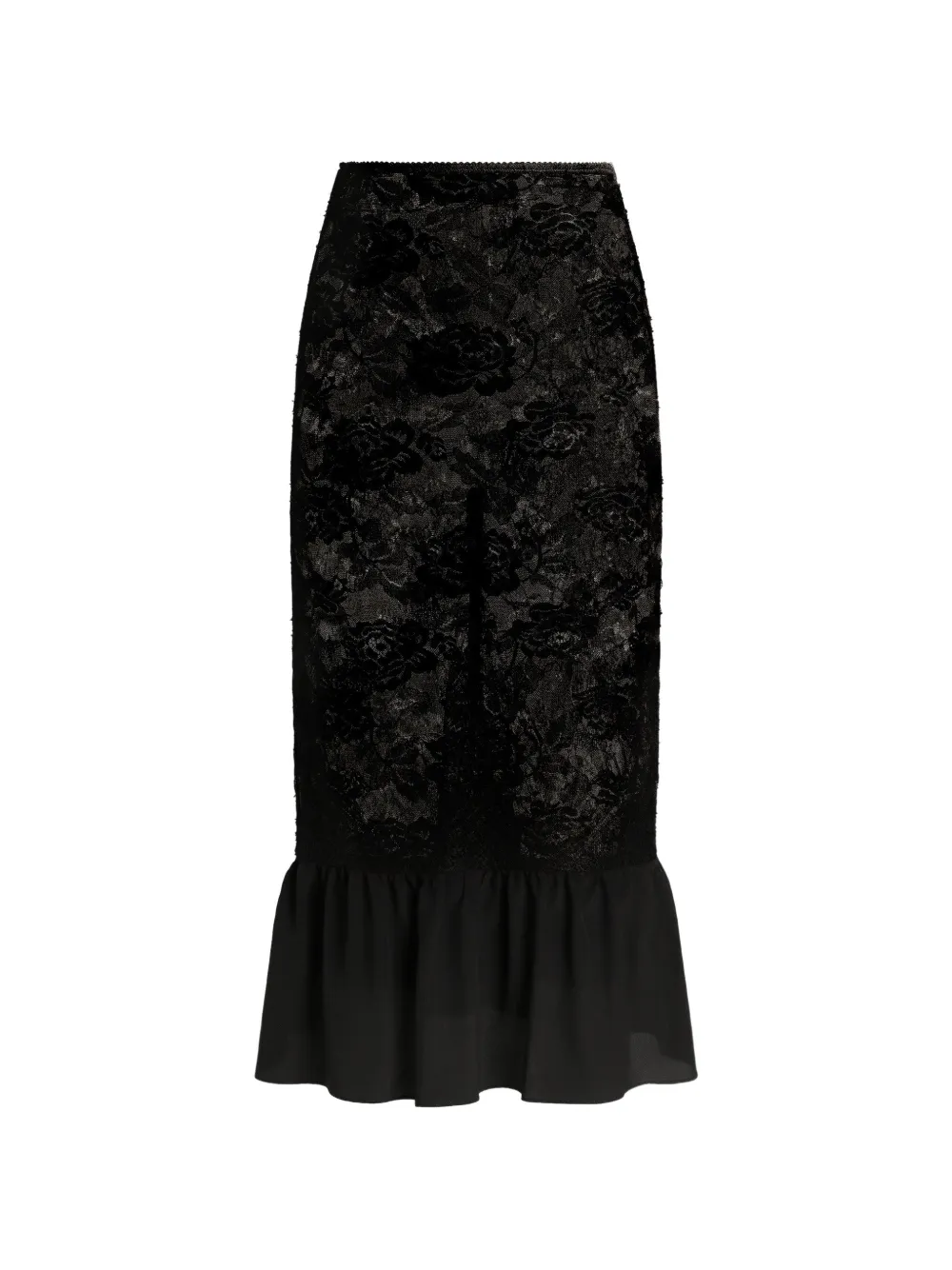 Dolce & Gabbana Rock aus Spitze - Schwarz