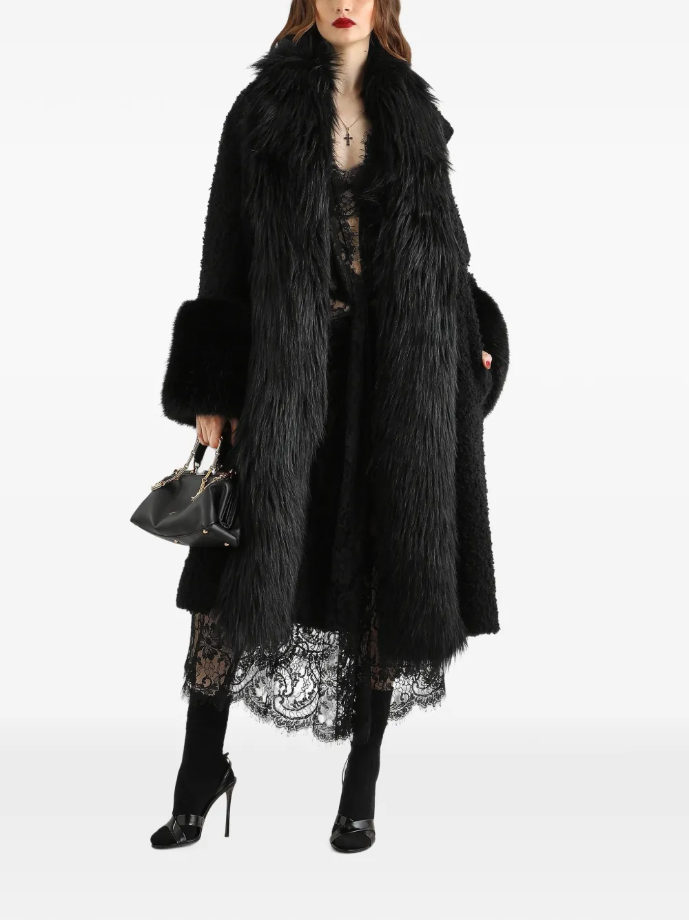 Dolce & Gabbana Kanten jurk Zwart