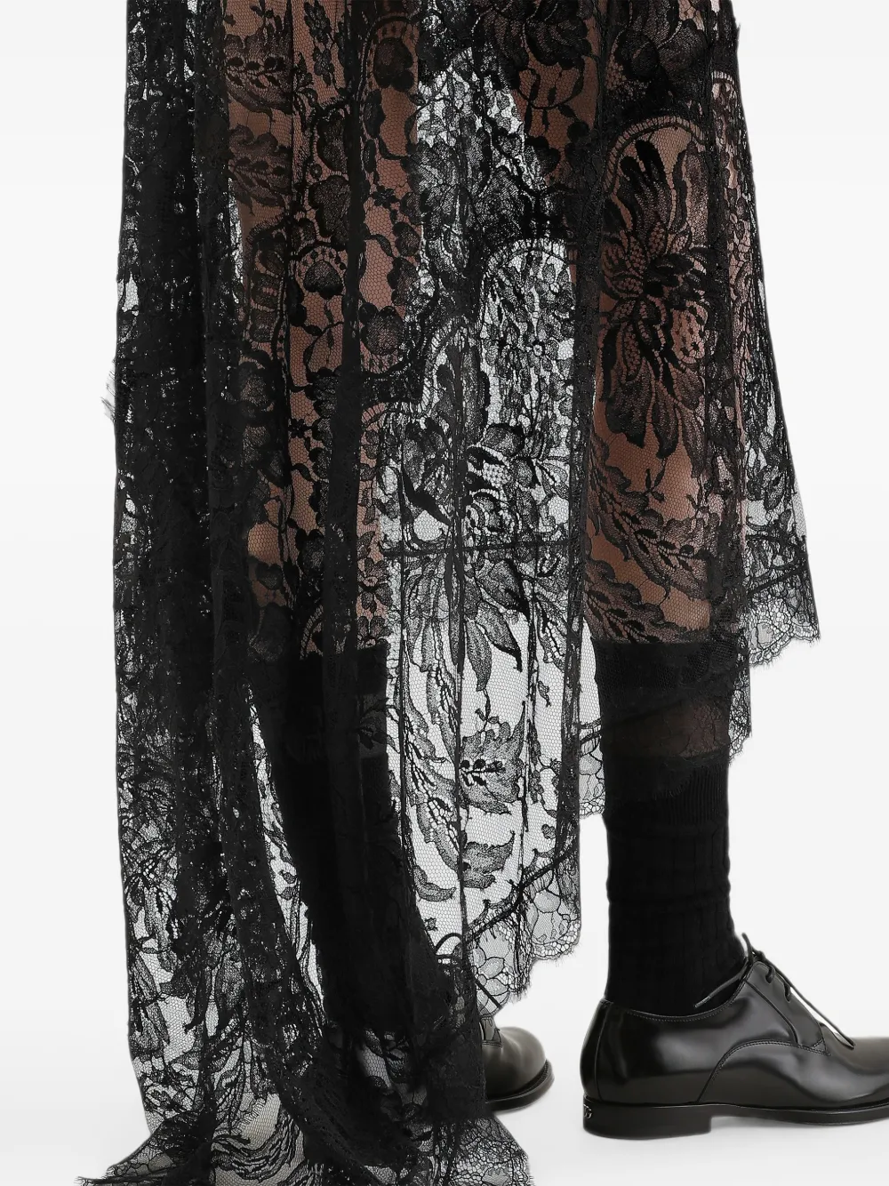 Dolce & Gabbana Kanten jurk Zwart