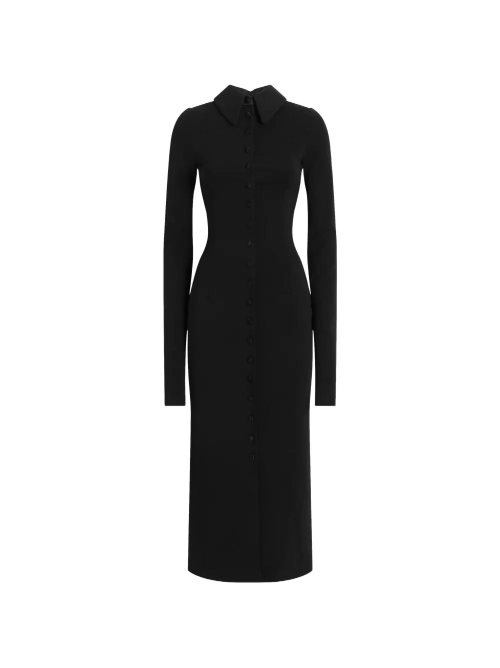 Dolce & Gabbana Jersey wollen jurk Zwart