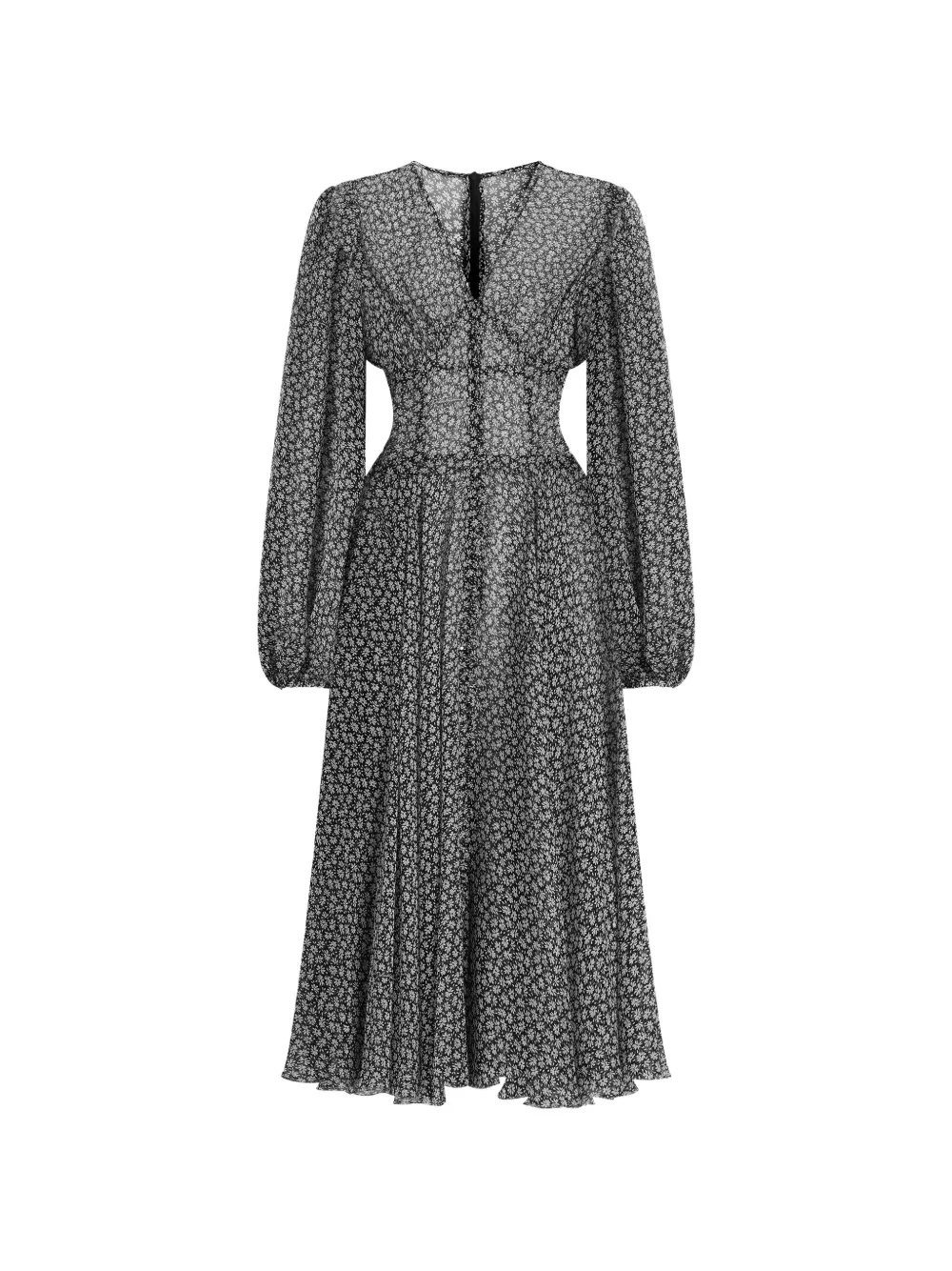 Dolce & Gabbana Abito con stampa - Nero