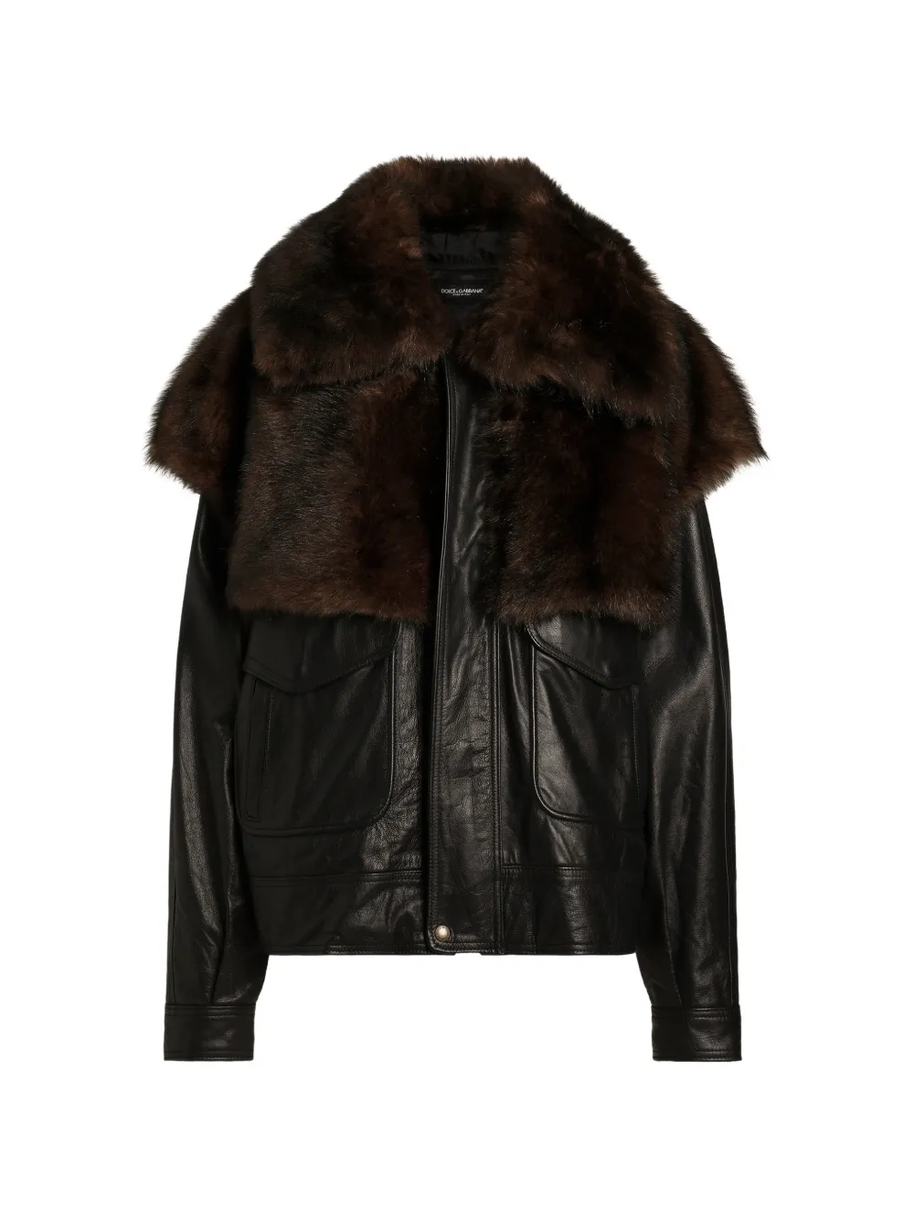 Dolce & Gabbana Giacca in pelle - Nero