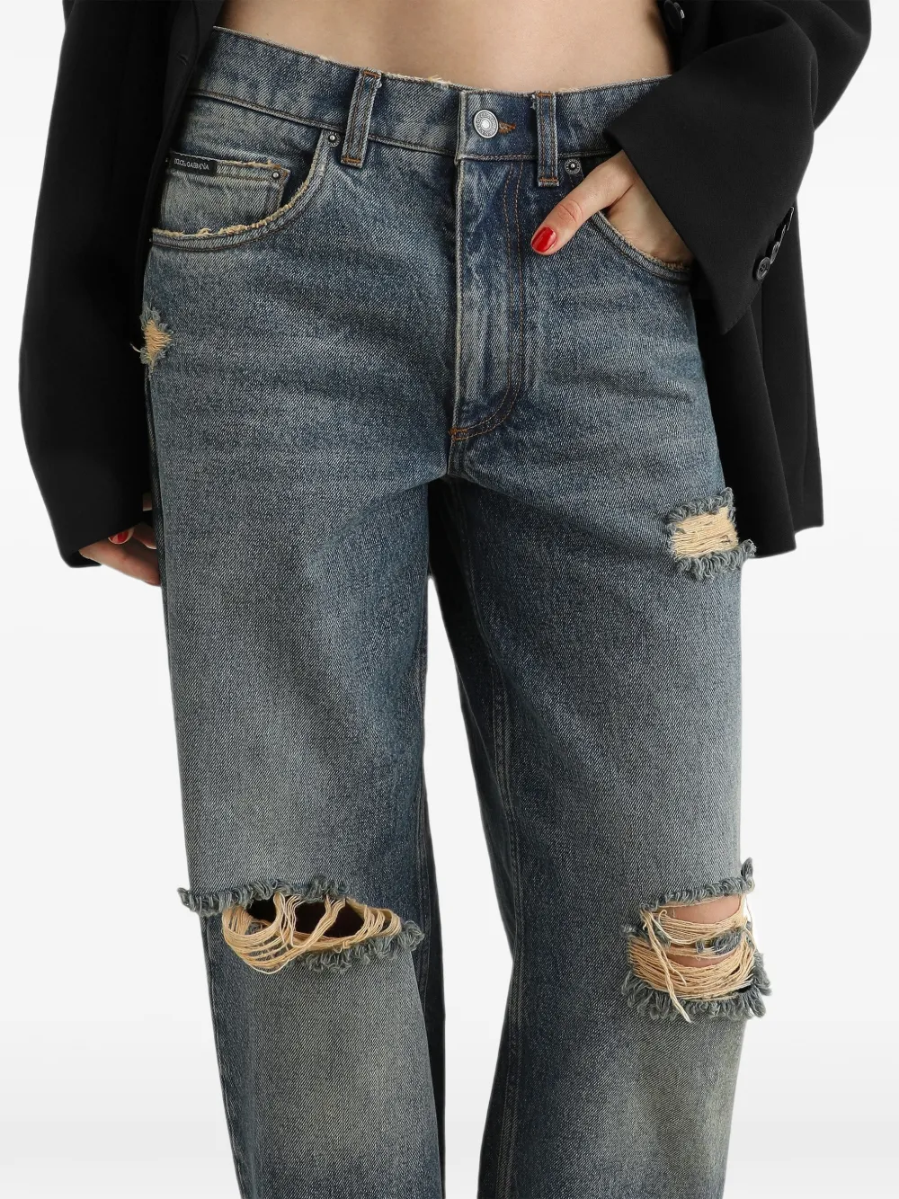 Dolce & Gabbana Spijkerbroek met vijf zakken Blauw