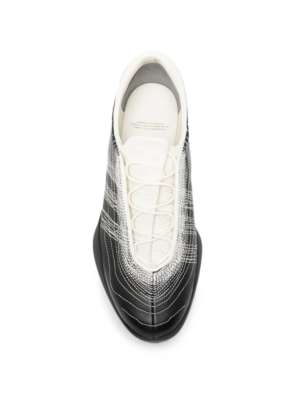 Y-3 x Adidas Regu embroidered-logo leather sneakers Zwart
