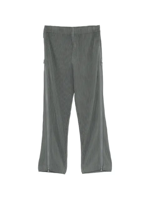 Homme Plissé Issey Miyake plissé zip-detail trousers