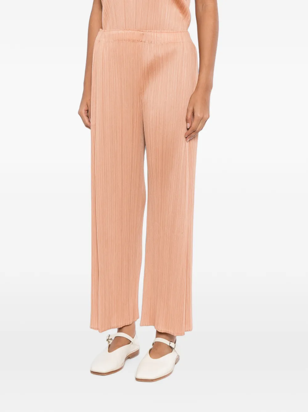 Pleats Please Issey Miyake June broek Beige