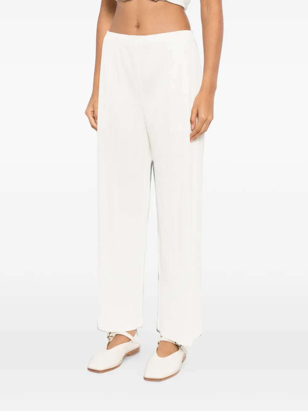 Pleats Please Issey Miyake Pleats Please trousers Beige