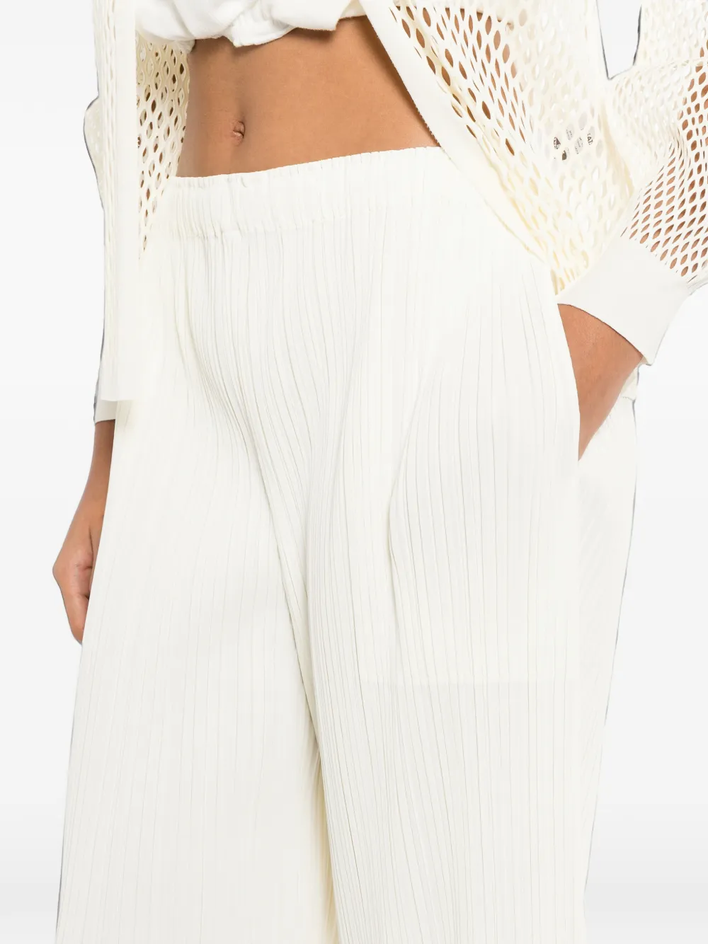 Pleats Please Issey Miyake Pleats Please trousers Beige