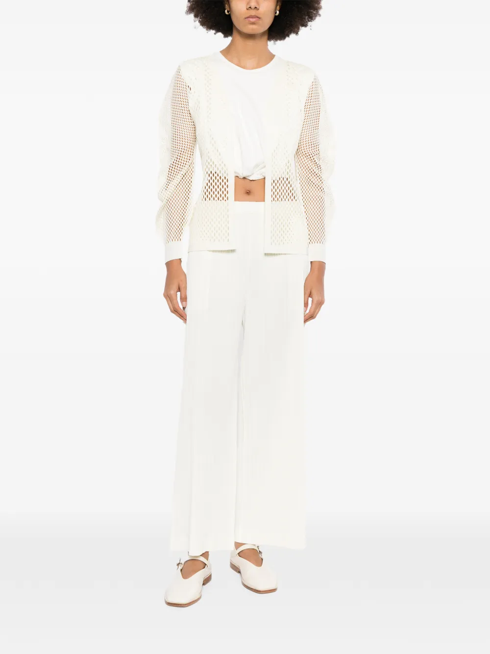 Pleats Please Issey Miyake Pleats Please trousers Beige