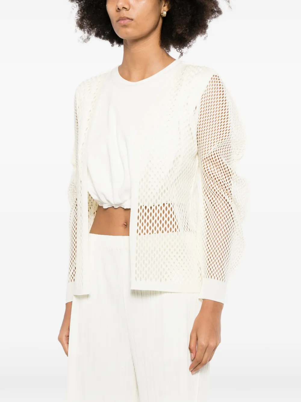 Pleats Please Issey Miyake A-POC Basket vest Beige
