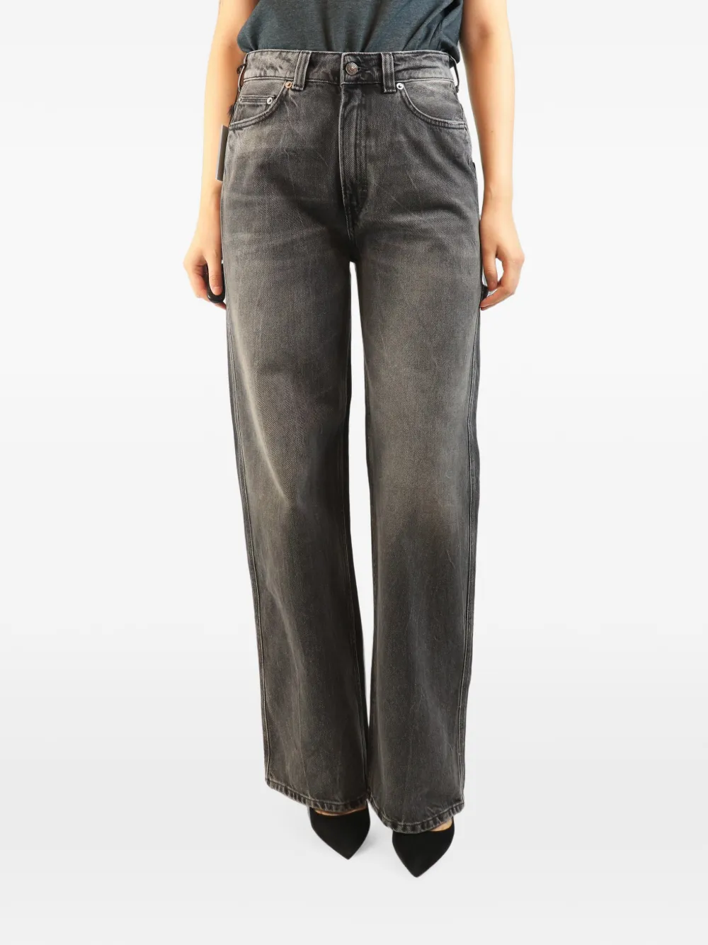 Haikure Winona wide-leg jeans - Grigio