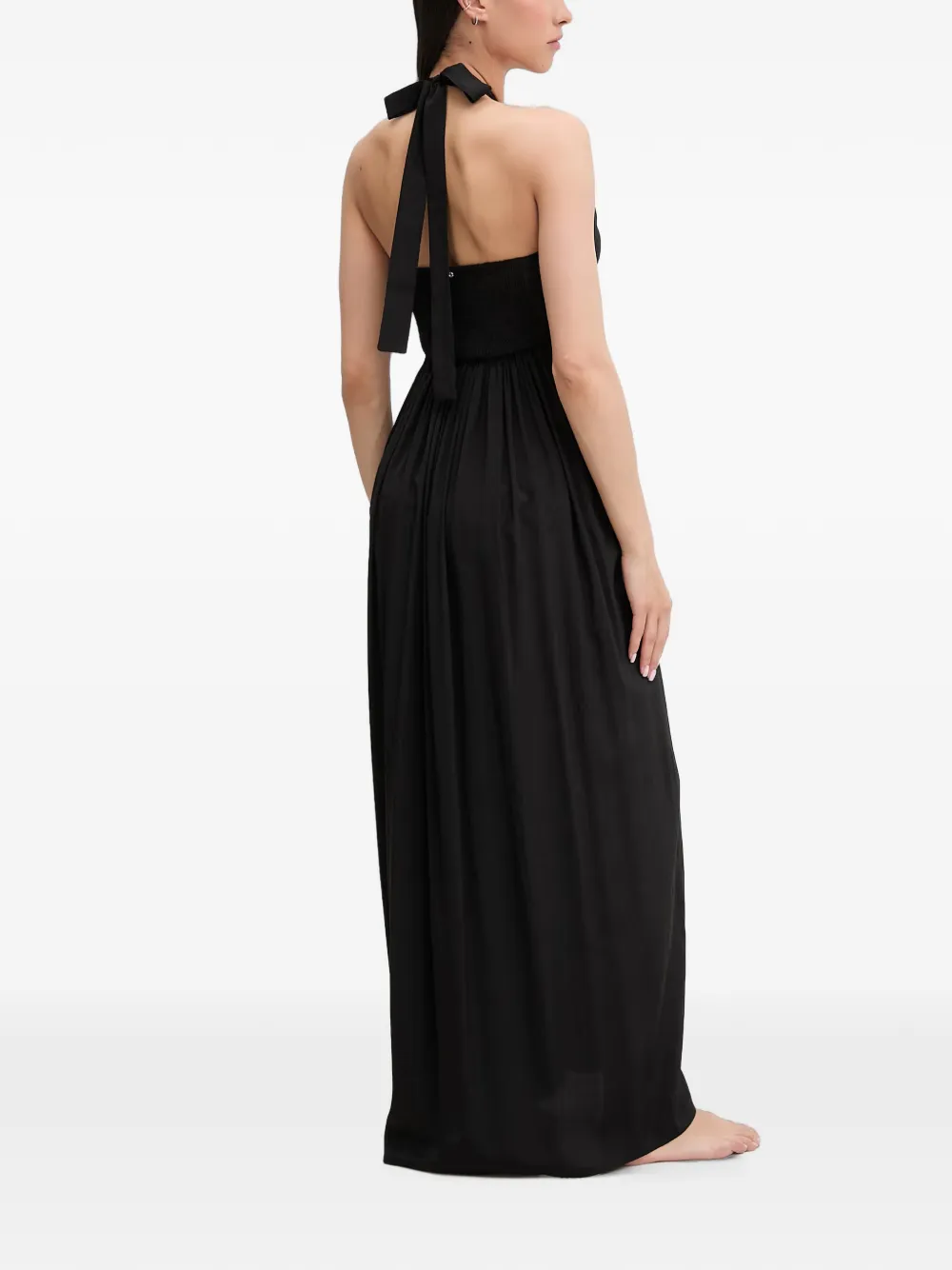 LIU JO Maxi-halterjurk met ruches Zwart