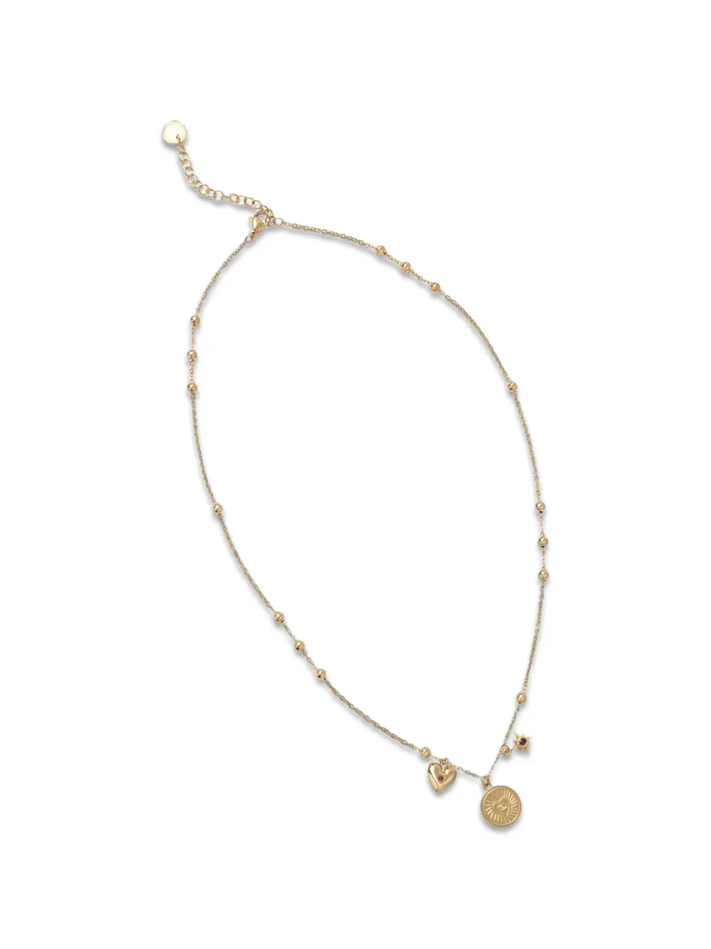LIU JO charm-detail beaded necklace - Oro