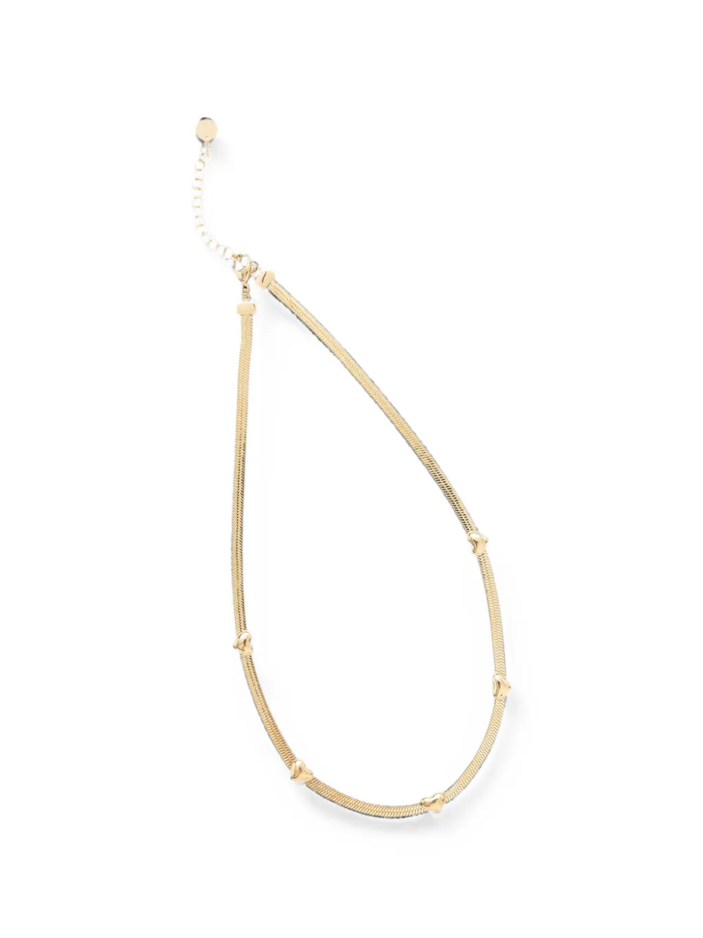 LIU JO heart-motif snake-chain necklace - Oro