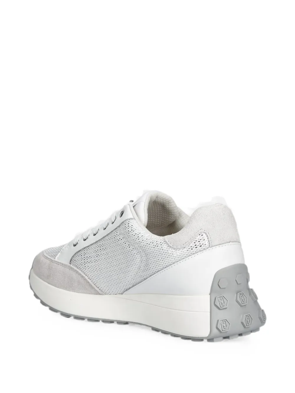 LIU JO mesh-panelled suede-trim sneakers Wit