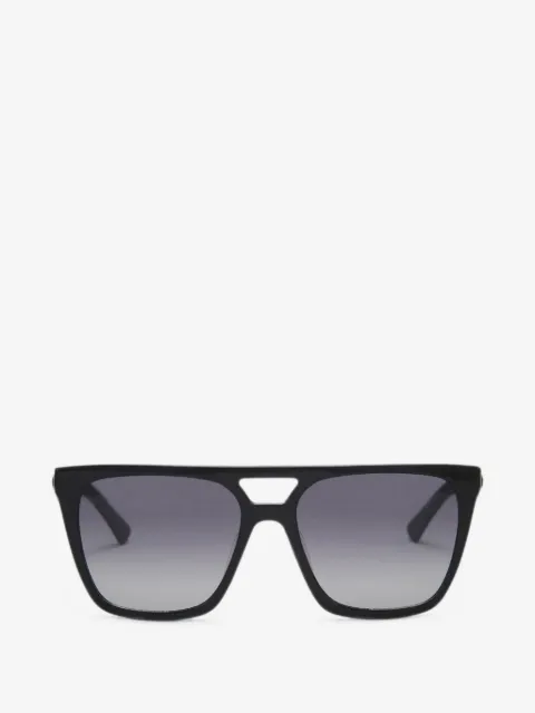 Kurt Geiger London London eagle-plaque geometric-frame sunglasses