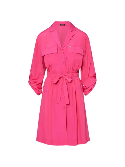 LIU JO belted chest-pocket mini dress