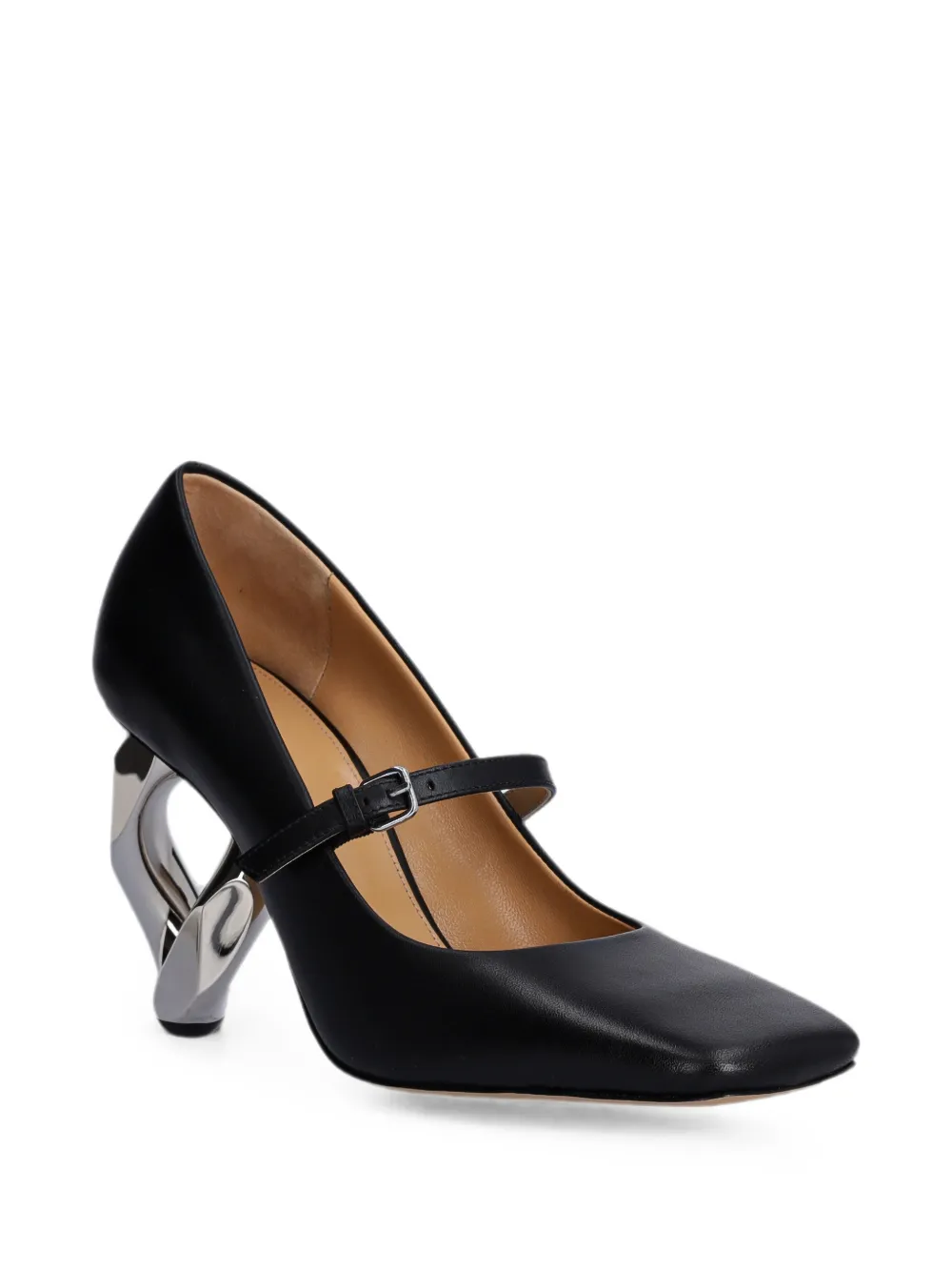 JW Anderson buckle-strap heeled pumps Zwart