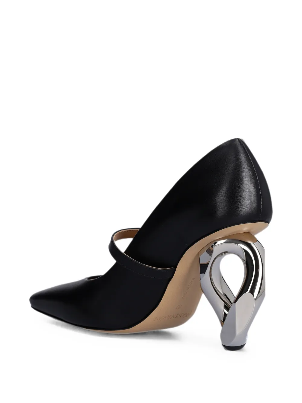 JW Anderson buckle-strap heeled pumps Zwart
