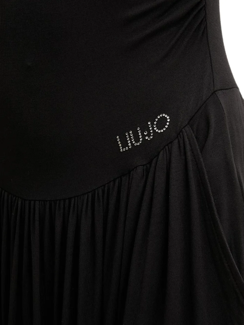 LIU JO Maxi-jurk met halternek en studs Zwart