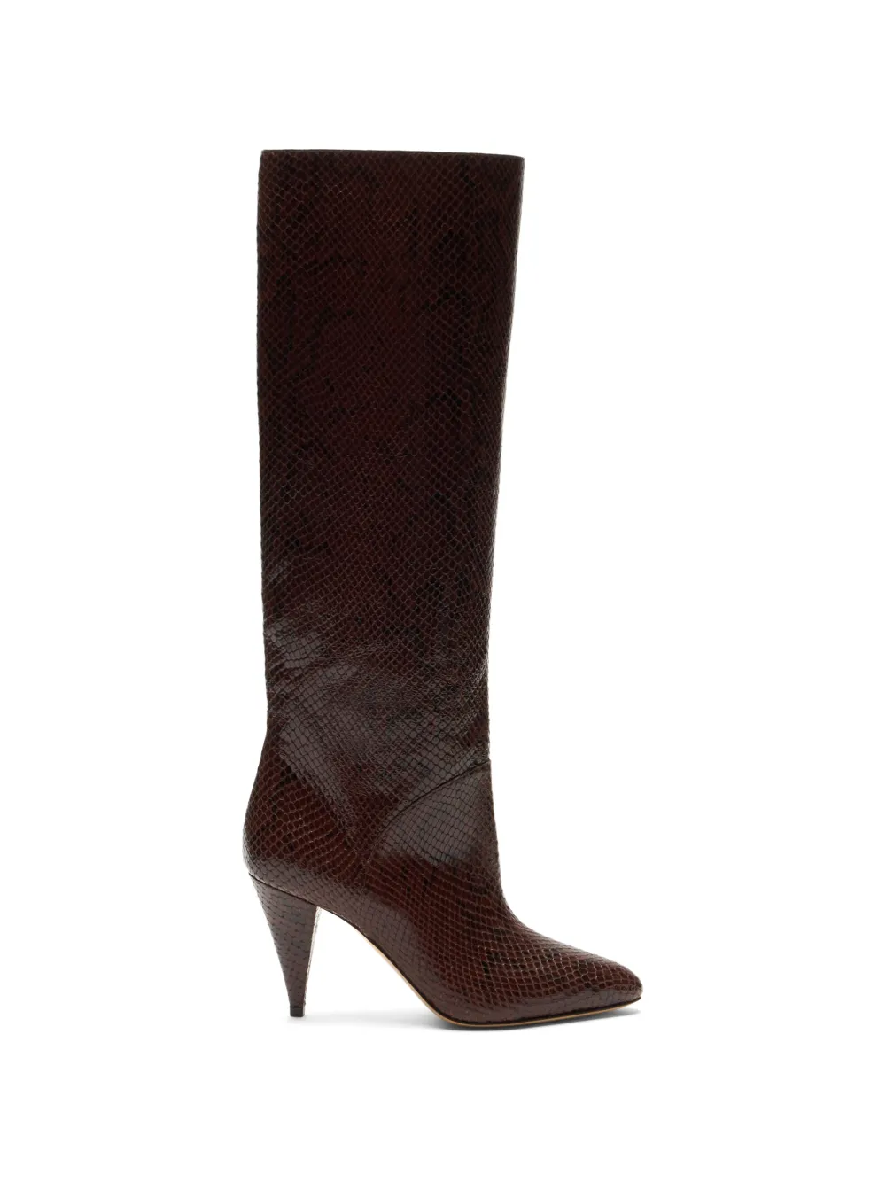 Casadei Venus Basilisco python-print boots Bruin