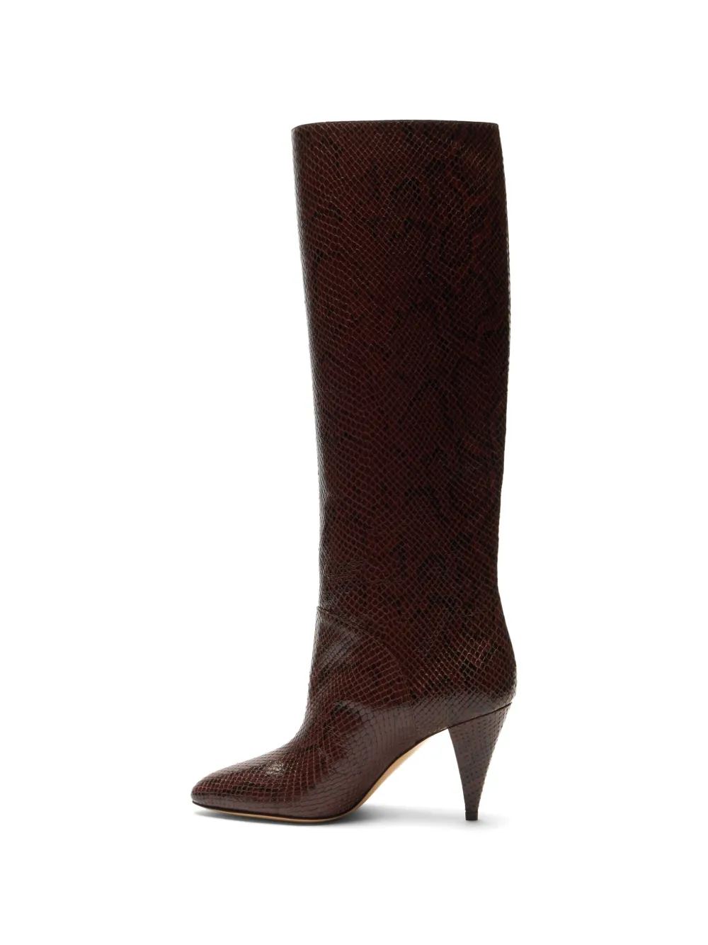 Casadei Venus Basilisco python-print boots Bruin