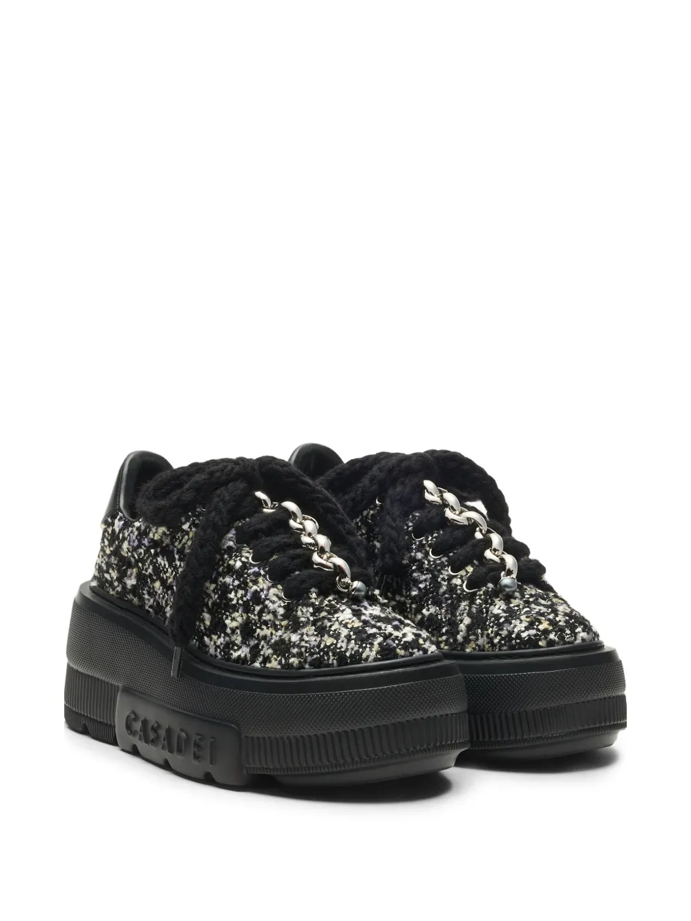 Casadei Nexus Buclé sneakers Zwart