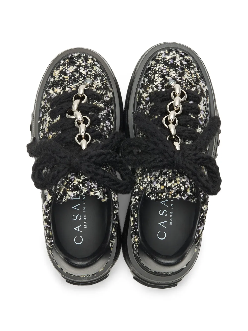Casadei Nexus Buclé sneakers Zwart