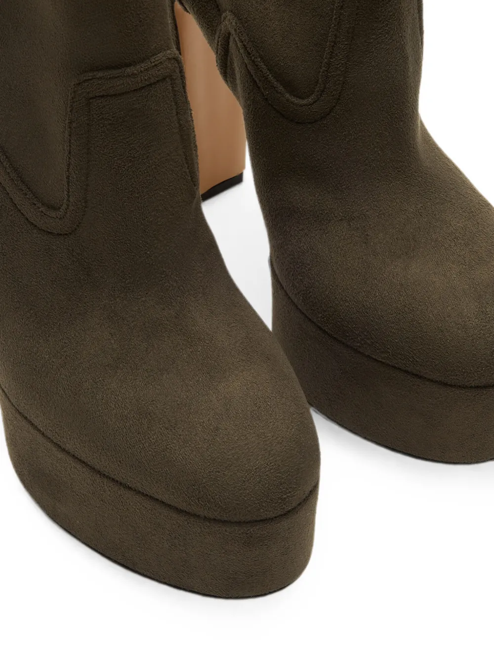Casadei Patty Arceus platform ankle boots Groen