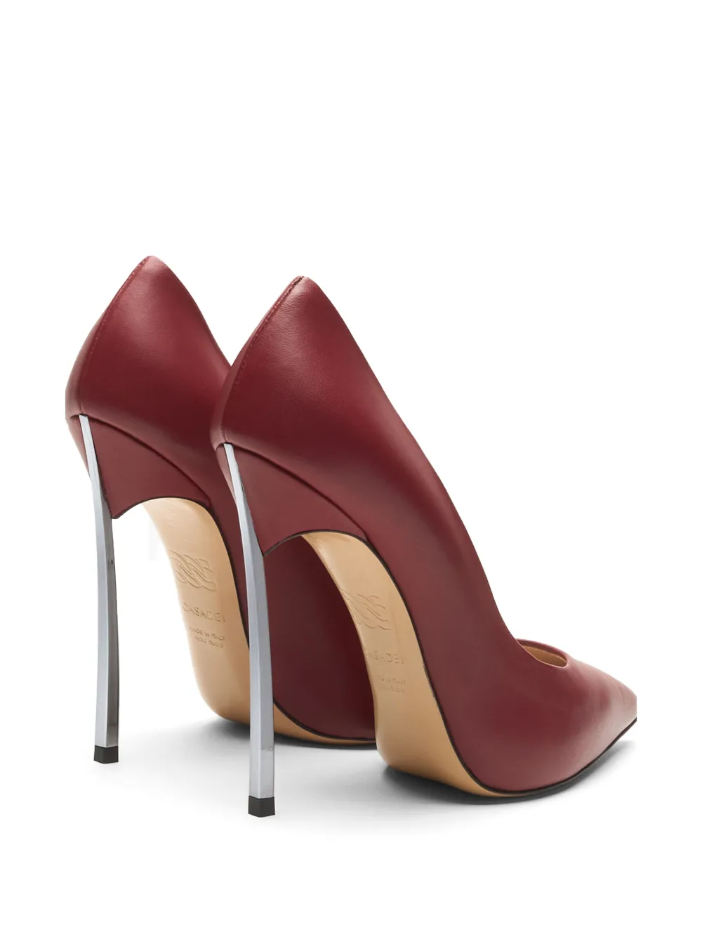 Casadei Blade Minorca leather pumps Rood