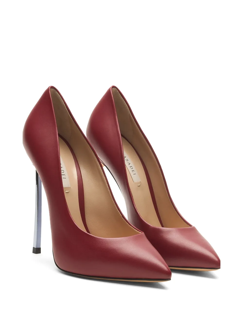 Casadei Blade Minorca leather pumps Rood