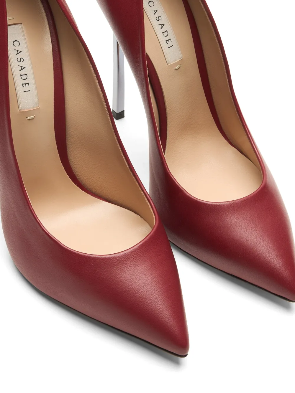 Casadei Blade Minorca leather pumps Rood