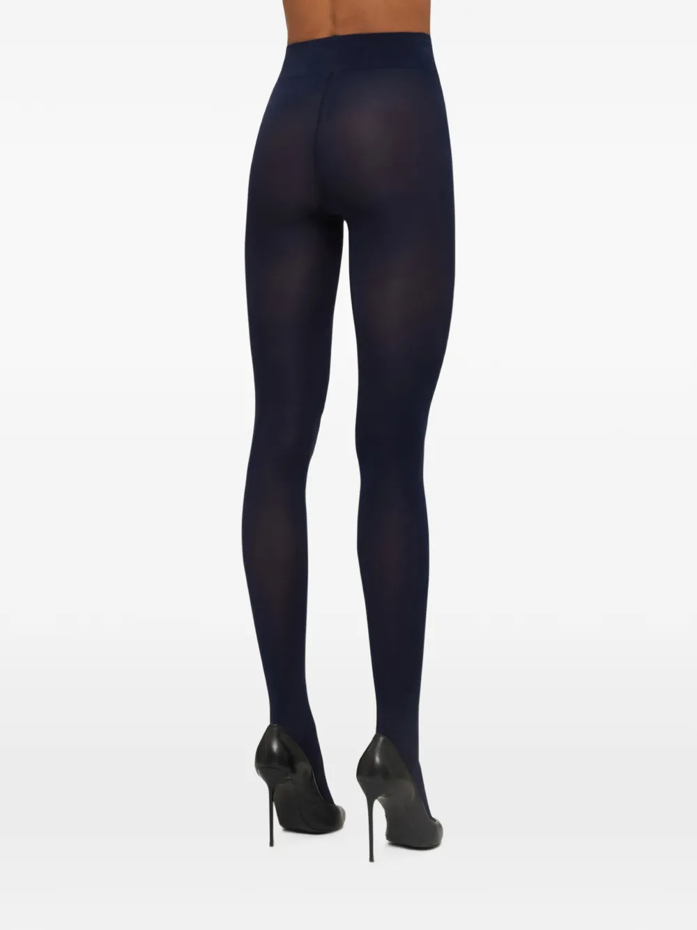 Wolford Velvet De Luxe 66 panty Blauw