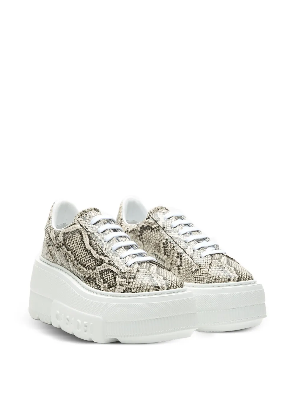 Casadei Nexus Basilisco sneakers met python-print Grijs