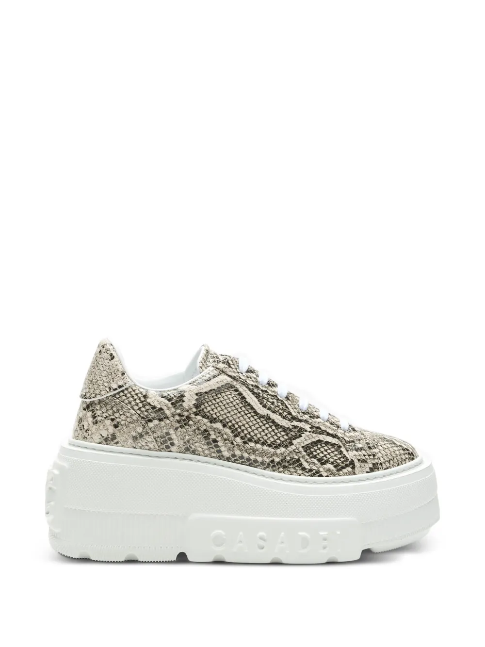 Casadei Nexus Basilisco python-print sneakers - Grigio