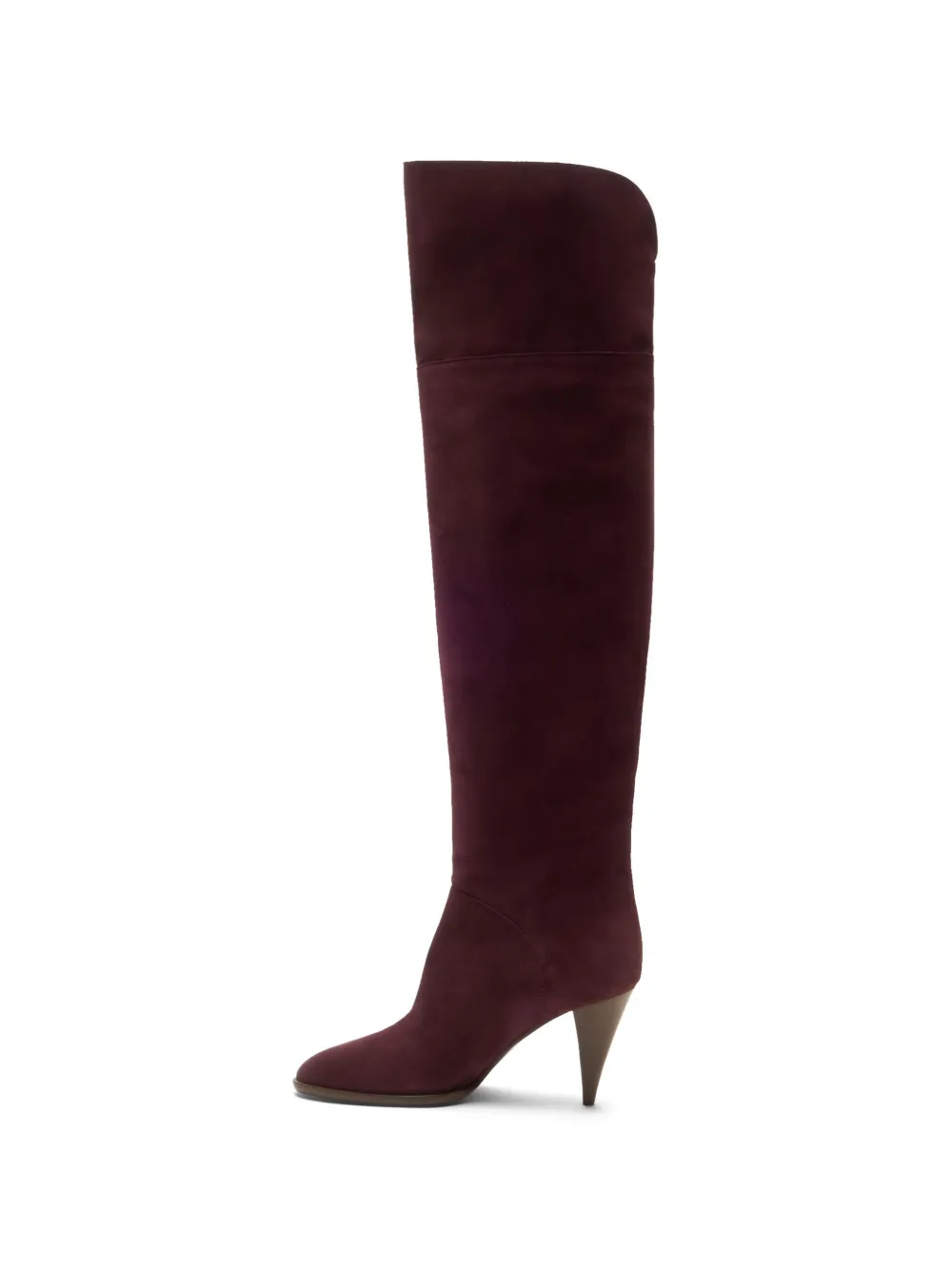Casadei Venus Nomad suède overknee laarzen Rood